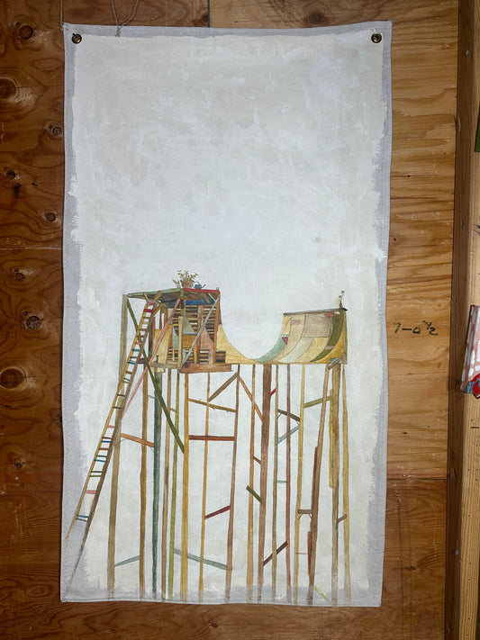 Rickety Ramp Original art – Nature & Robots